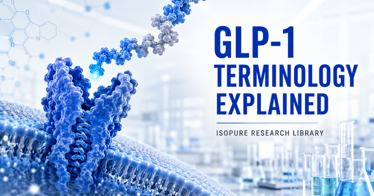 GLP-1 peptide hormone and receptor terminology for laboratory research